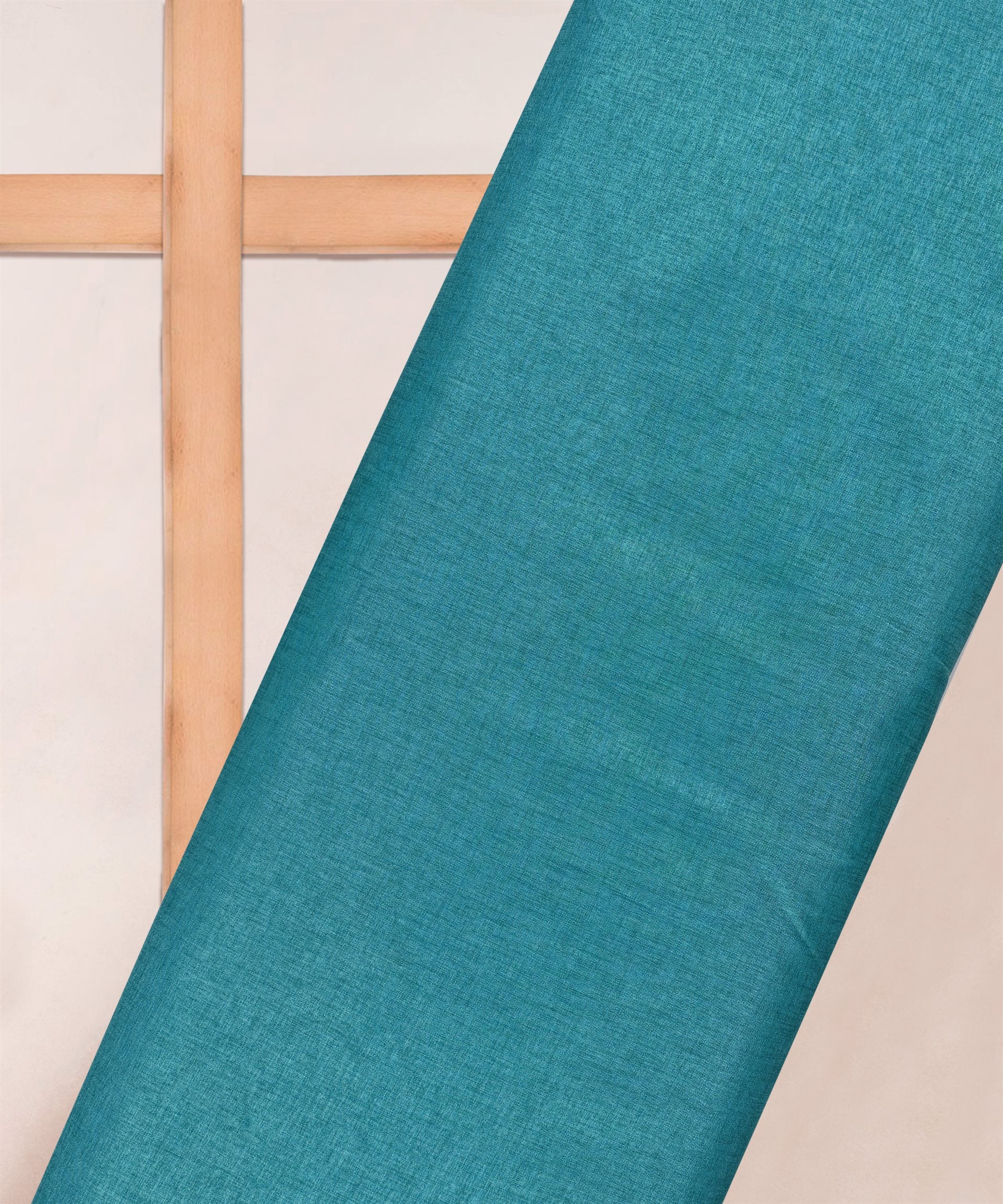 Aquamarine Plain Dyed Manipuri Fabric