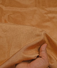 Beige Plain Dyed Manipuri Fabric