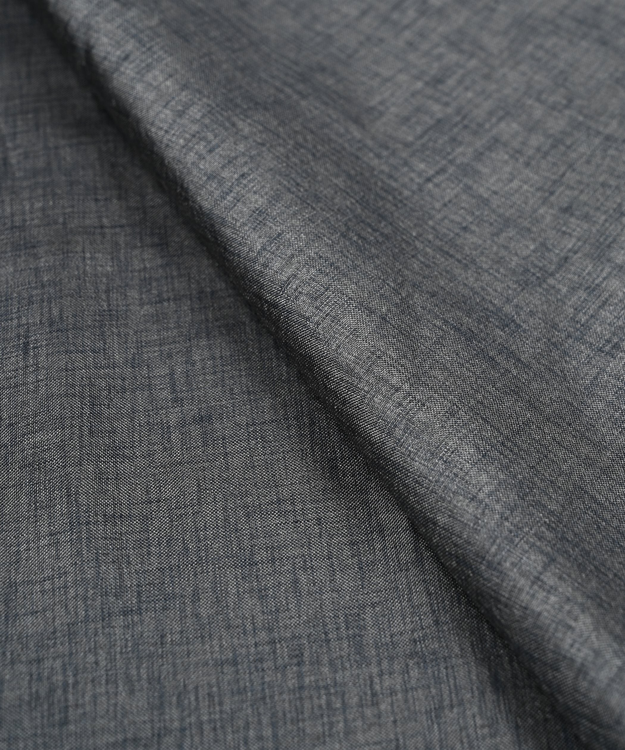 Grey Plain Dyed Manipuri Fabric