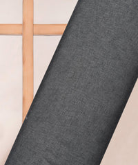 Grey Plain Dyed Manipuri Fabric