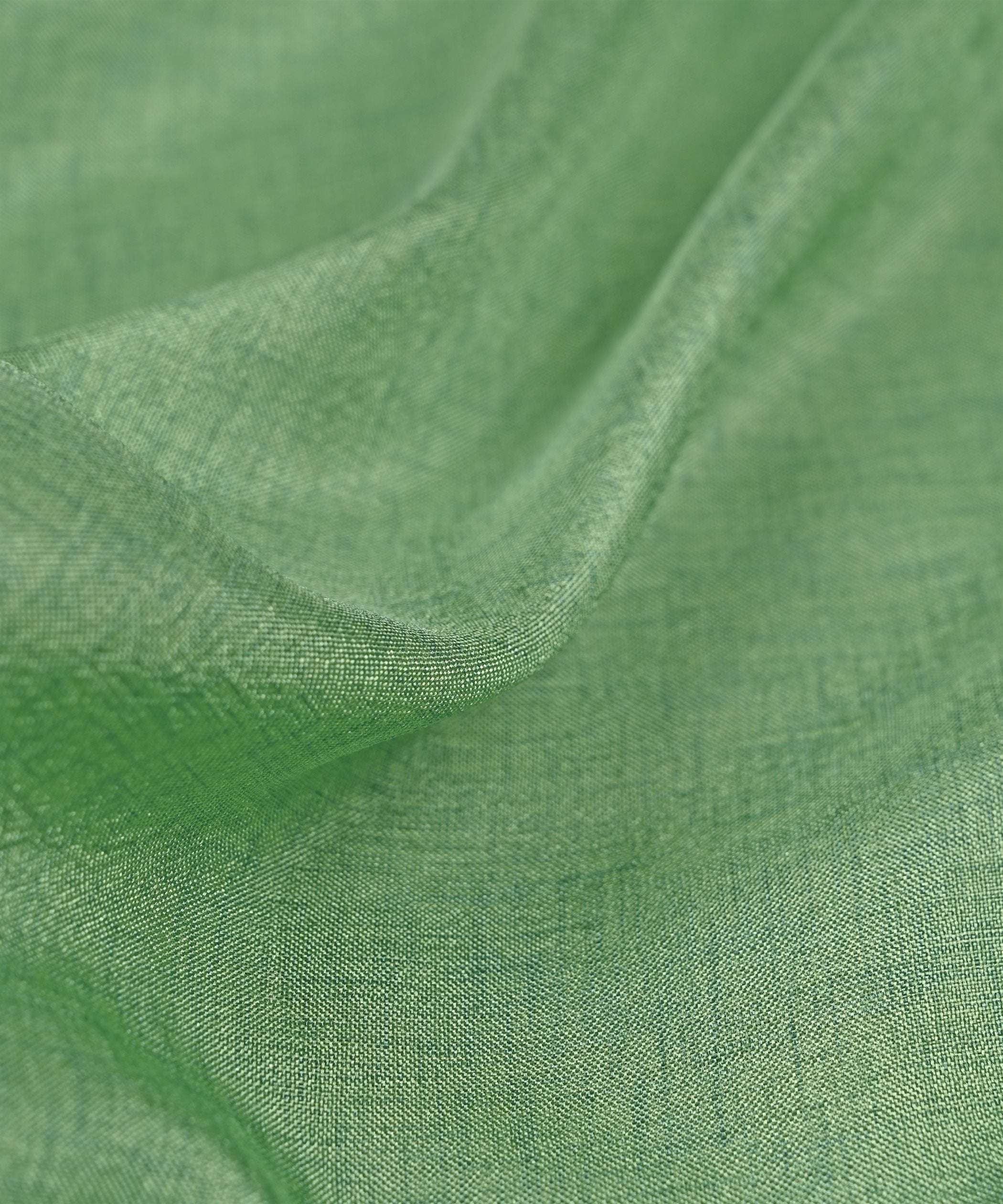 Olive Green Plain Dyed Manipuri Fabric