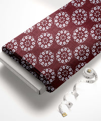 Maroon-Batik Print