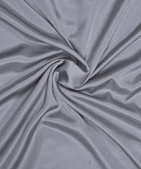 Anchor Grey Plain Dyed Modal Satin Fabric
