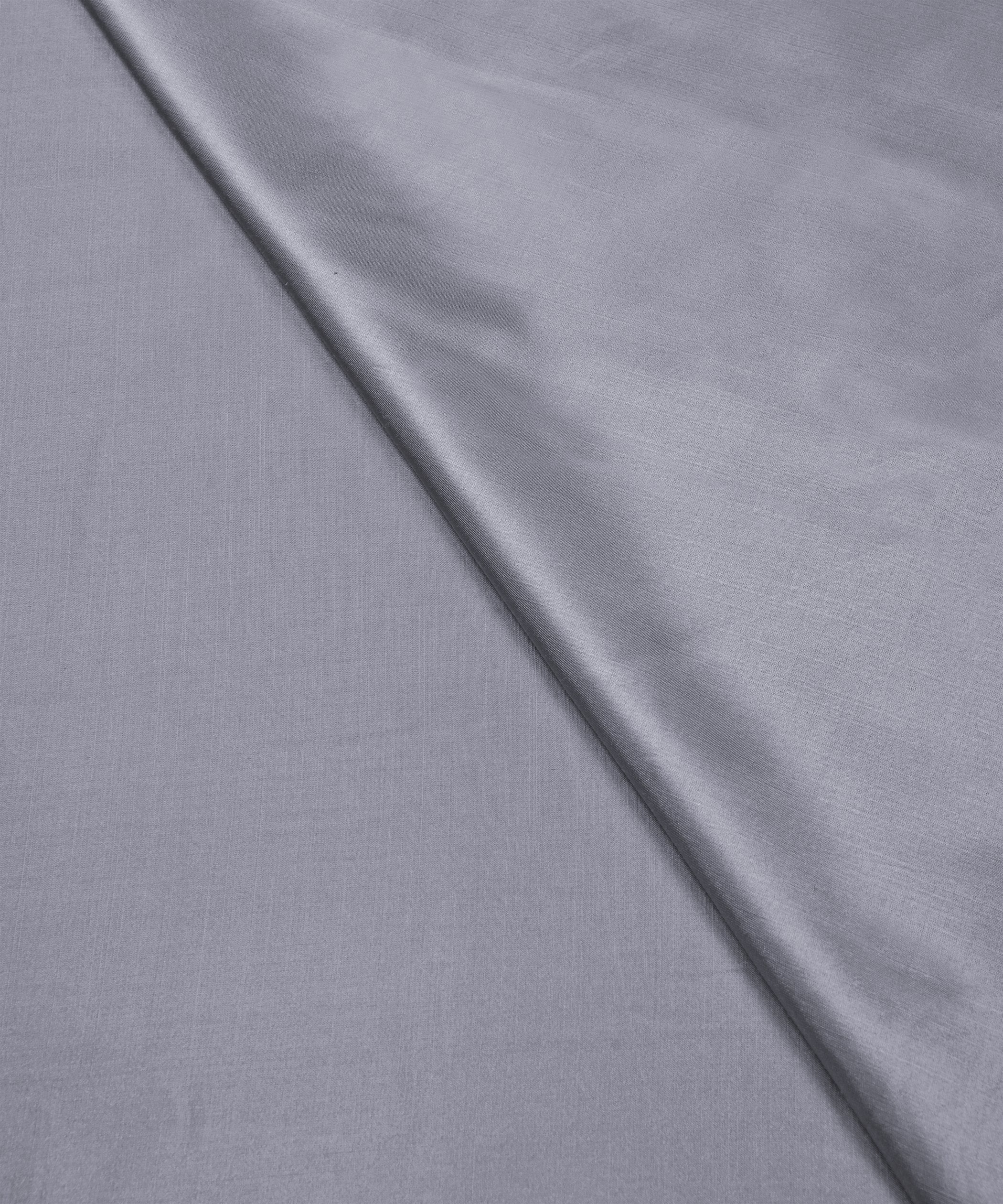 Anchor Grey Plain Dyed Modal Satin Fabric