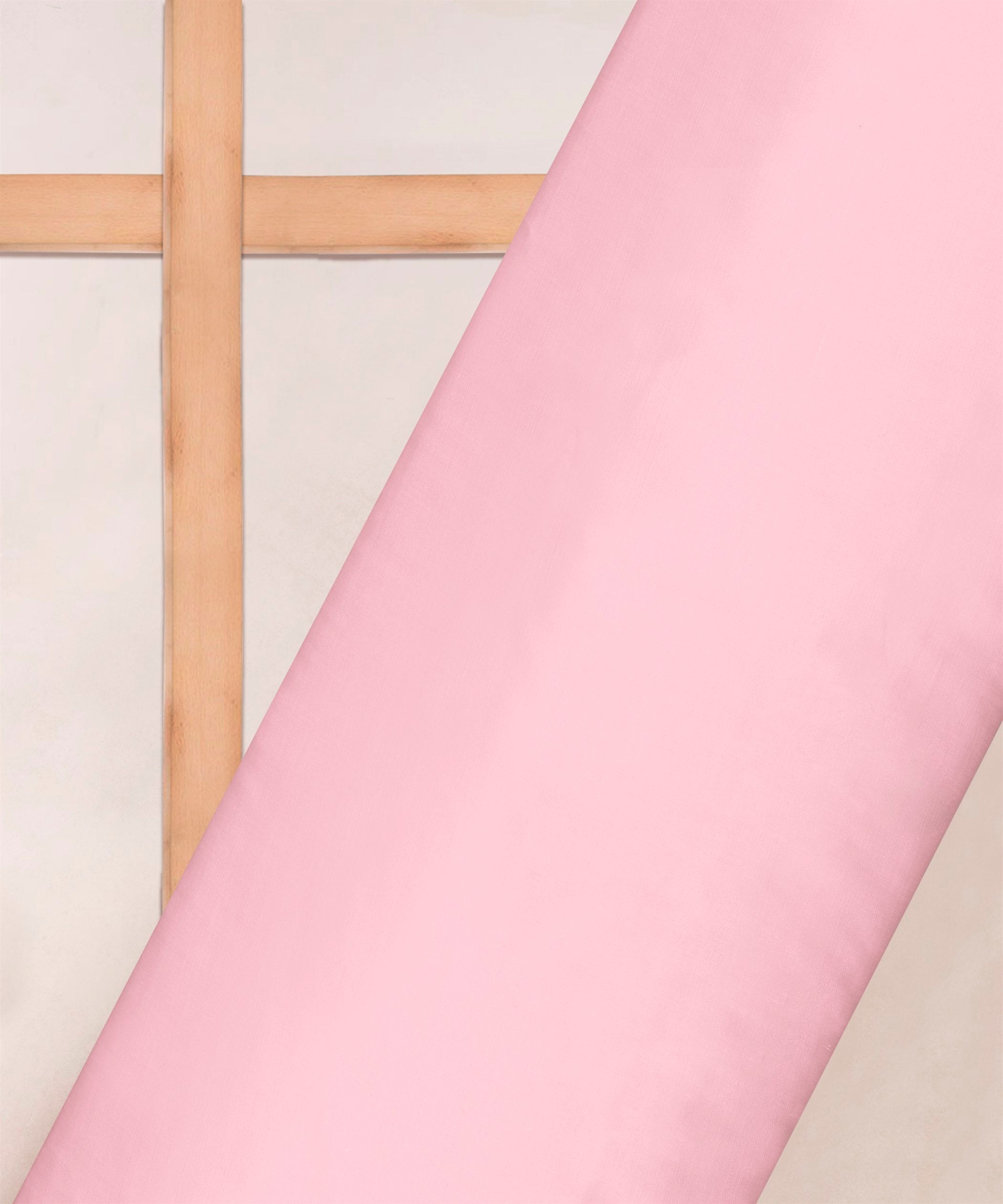 Baby Pink Plain Dyed Modal Satin Fabric