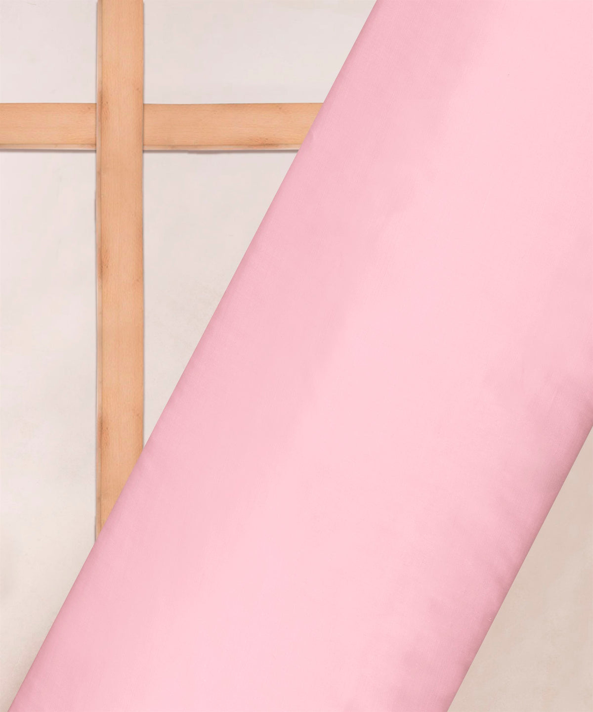 Baby Pink Plain Dyed Modal Satin Fabric