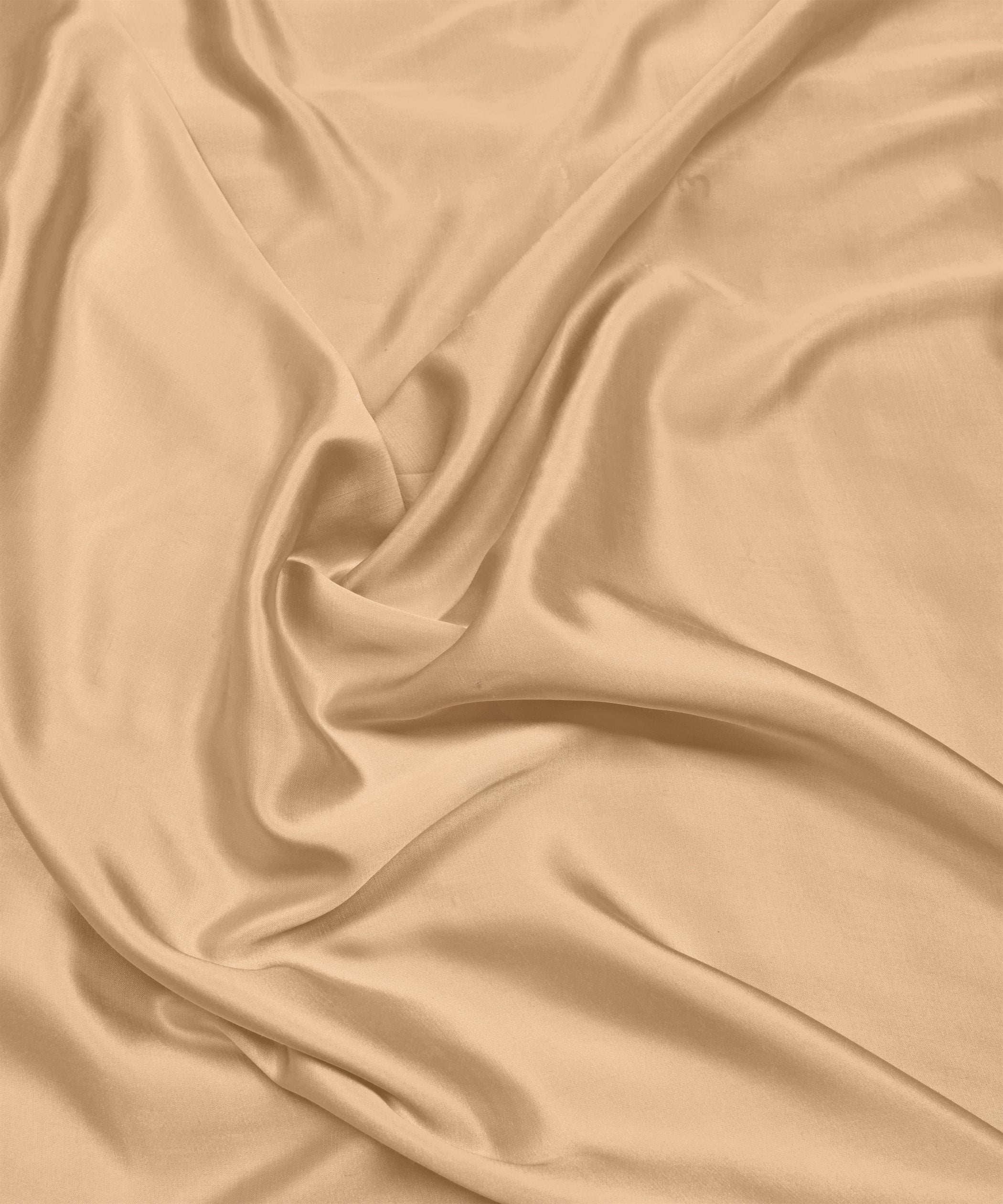 Biege Plain Dyed Modal Satin Fabric
