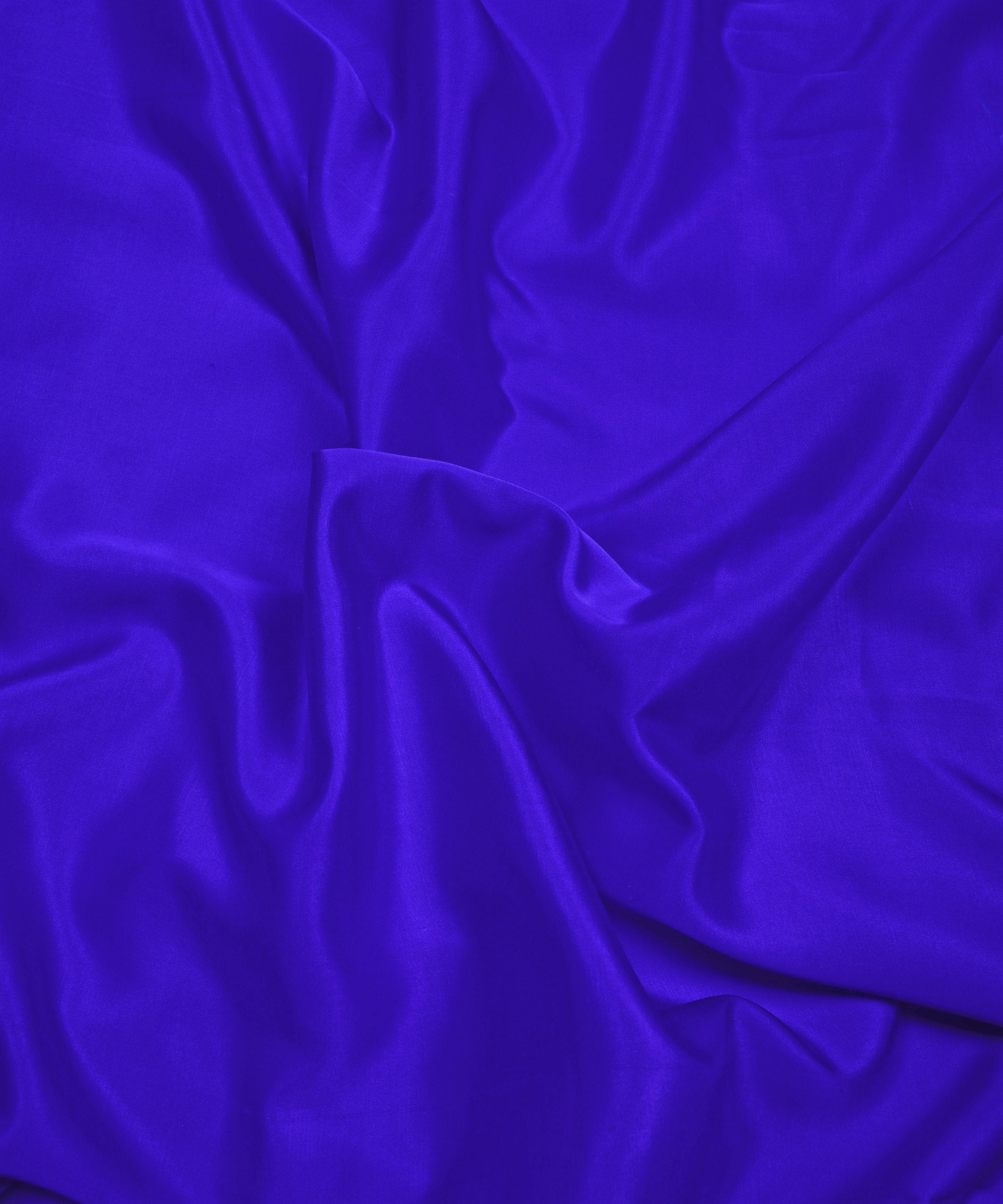Blue Bonnet Plain Dyed Modal Satin Fabric