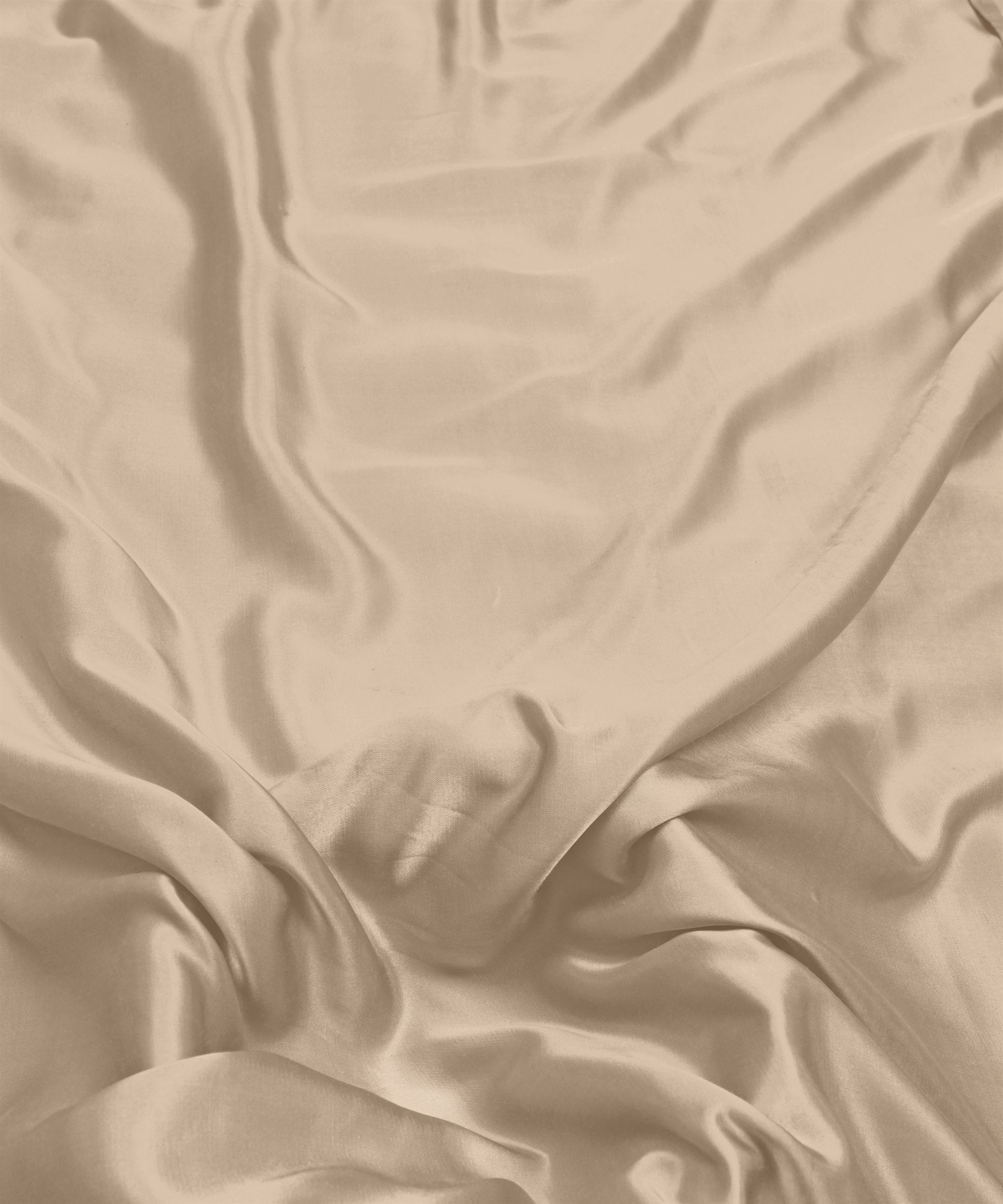 Bone White Plain Dyed Modal Satin Fabric