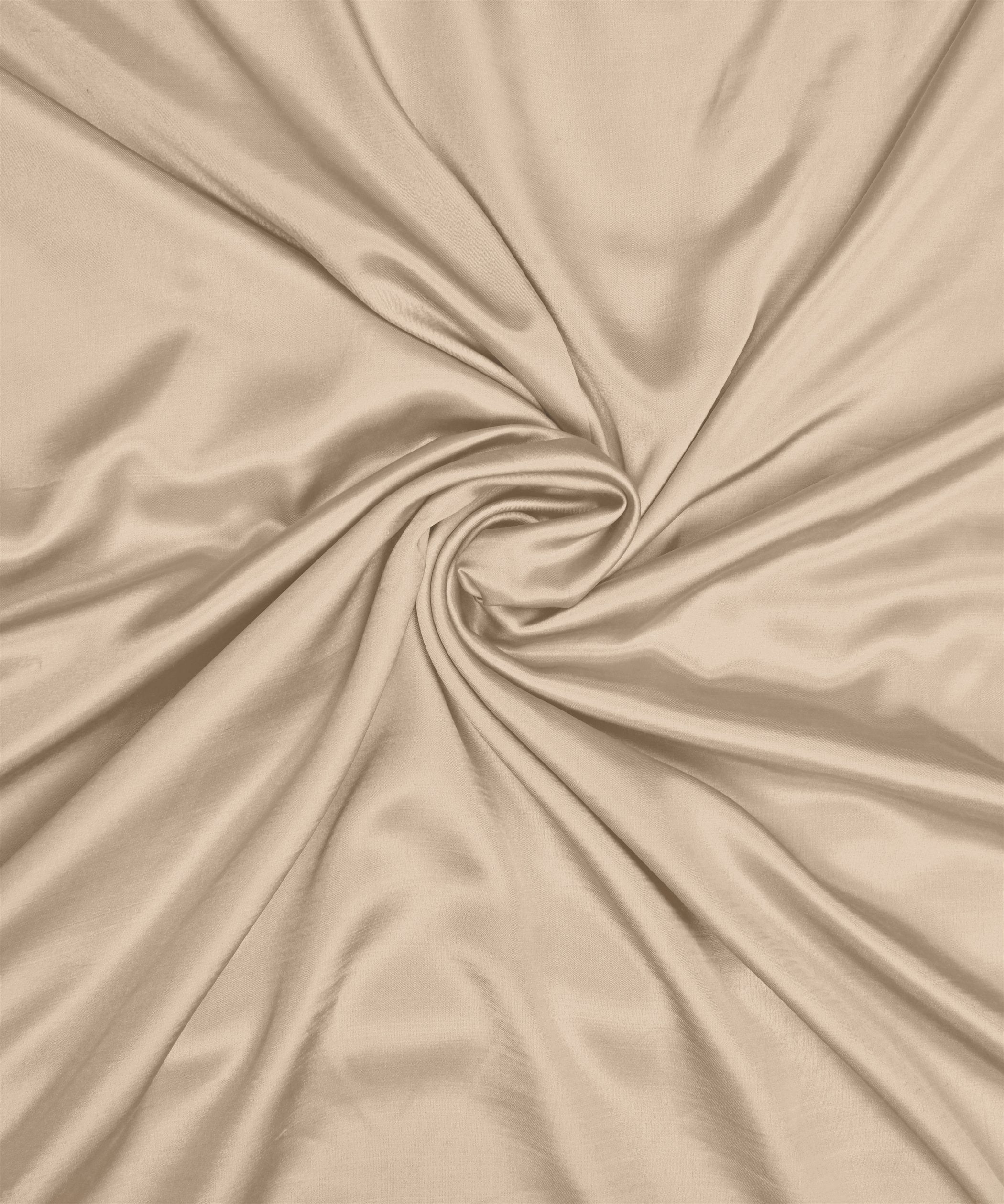 Bone White Plain Dyed Modal Satin Fabric