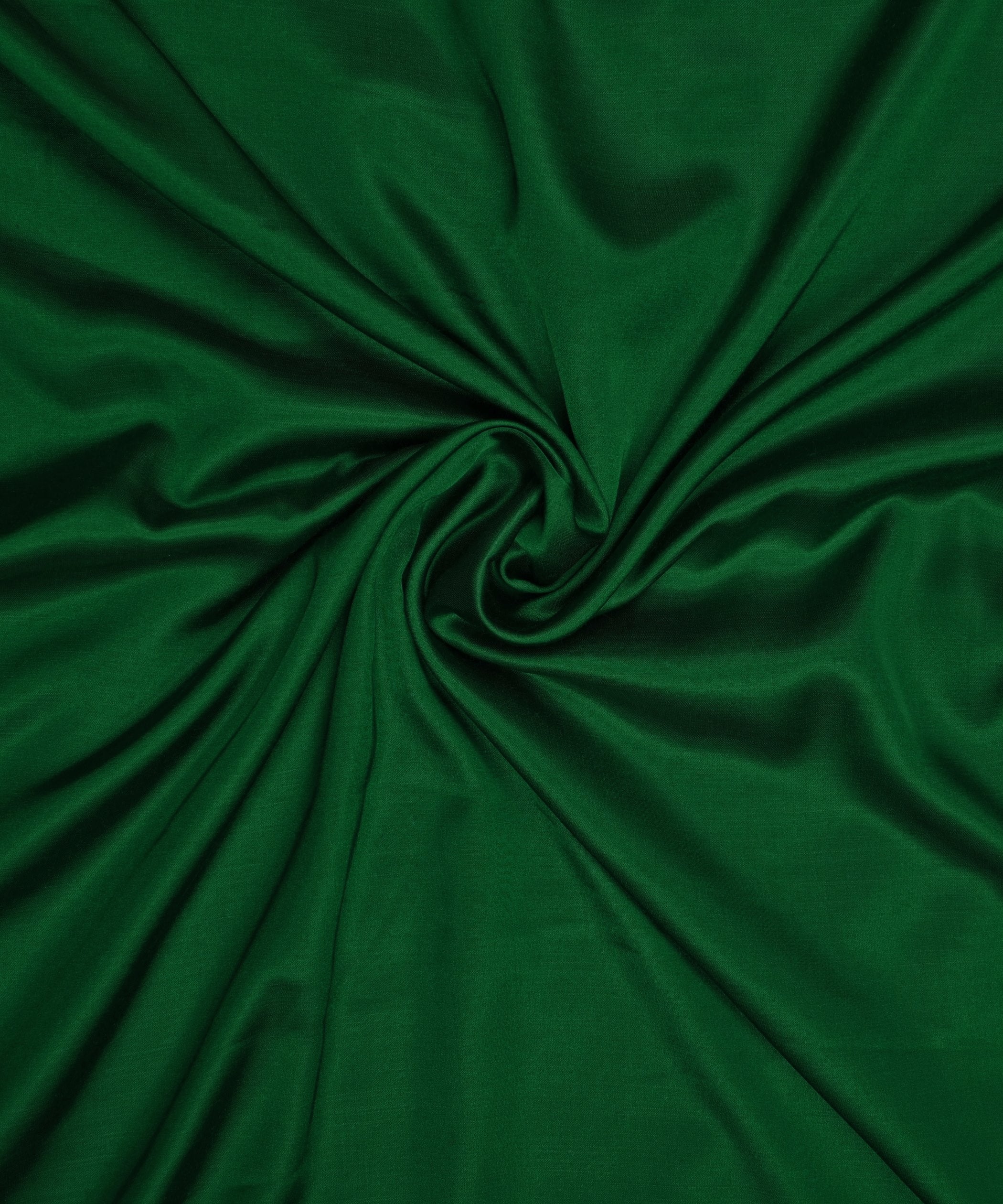 Bottle Green Plain Dyed Modal Satin Fabric