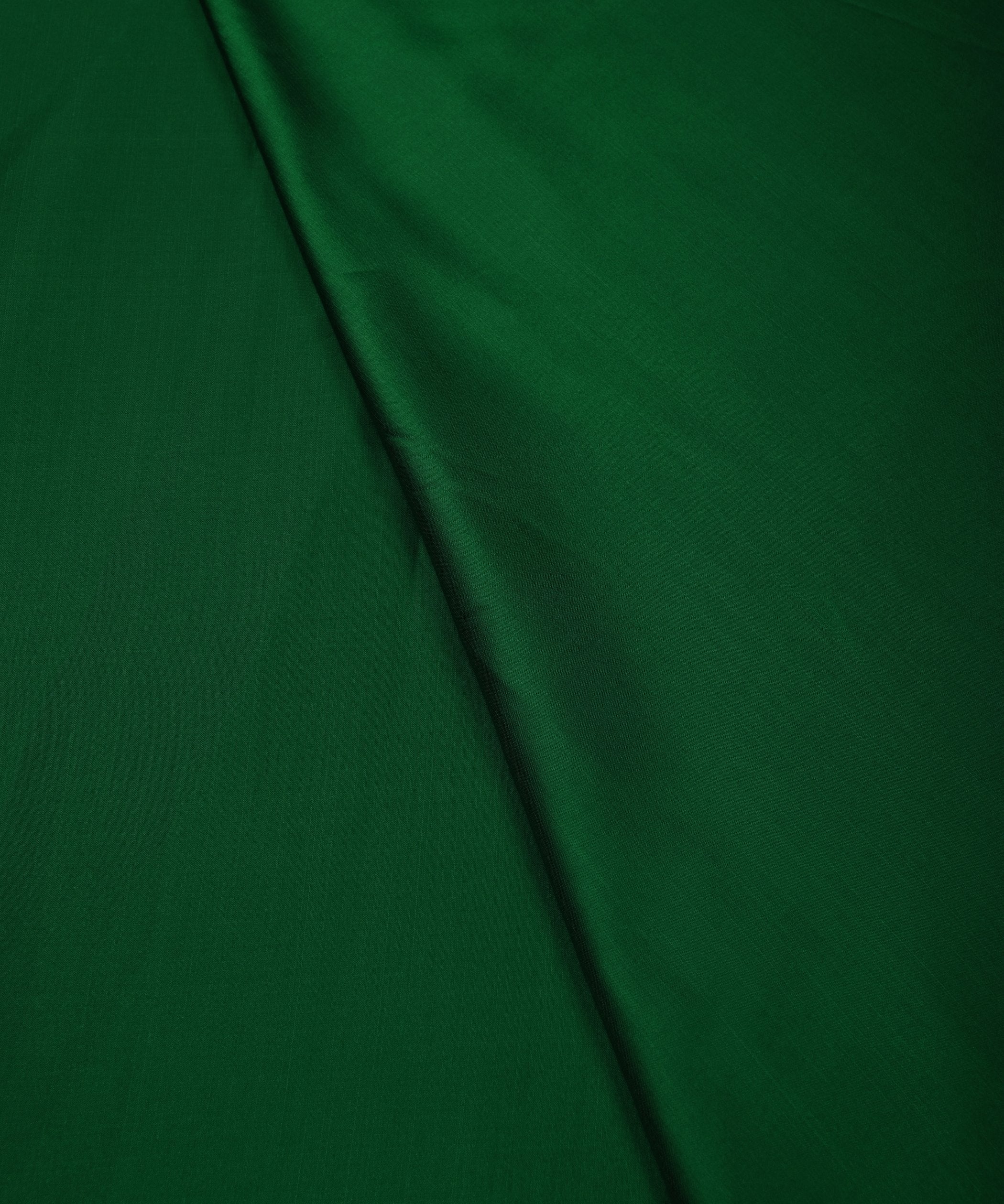 Bottle Green Plain Dyed Modal Satin Fabric
