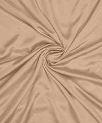 Dark Biege Plain Dyed Modal Satin Fabric