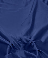 Dark Blue Plain Dyed Modal Satin Fabric