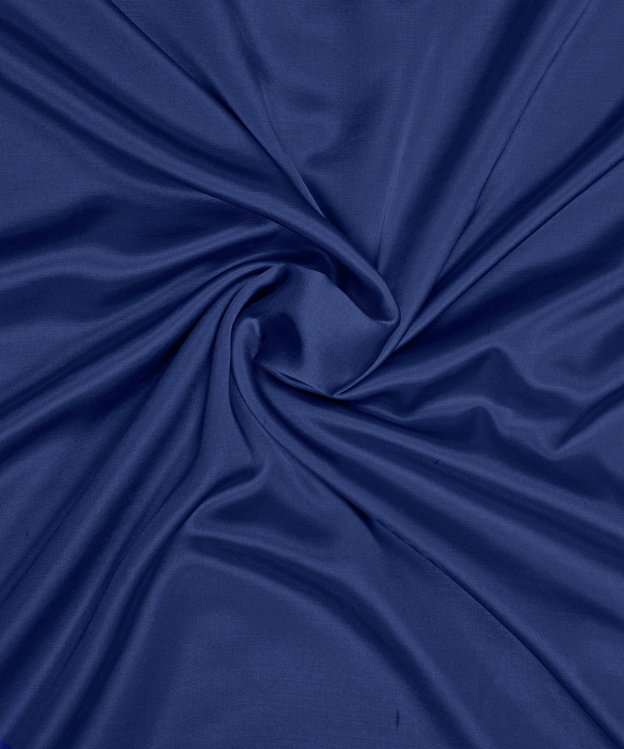 Dark Blue Plain Dyed Modal Satin Fabric