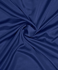 Dark Blue Plain Dyed Modal Satin Fabric