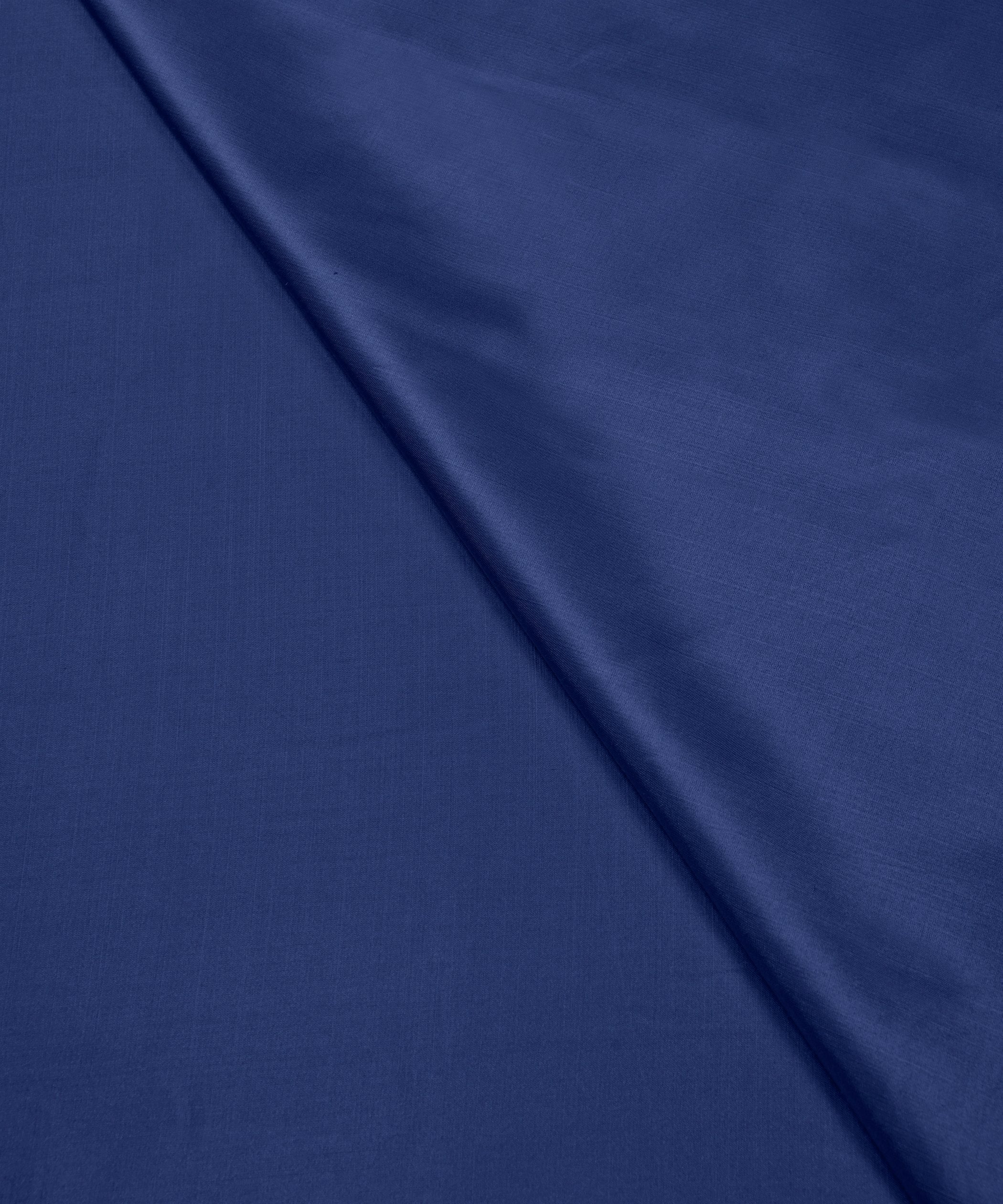 Dark Blue Plain Dyed Modal Satin Fabric
