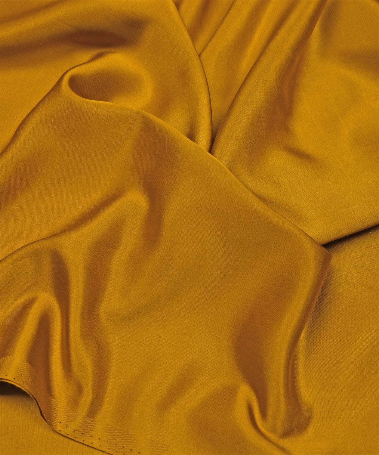 Dusty Mustard Yellow Plain Dyed Modal Satin Fabric