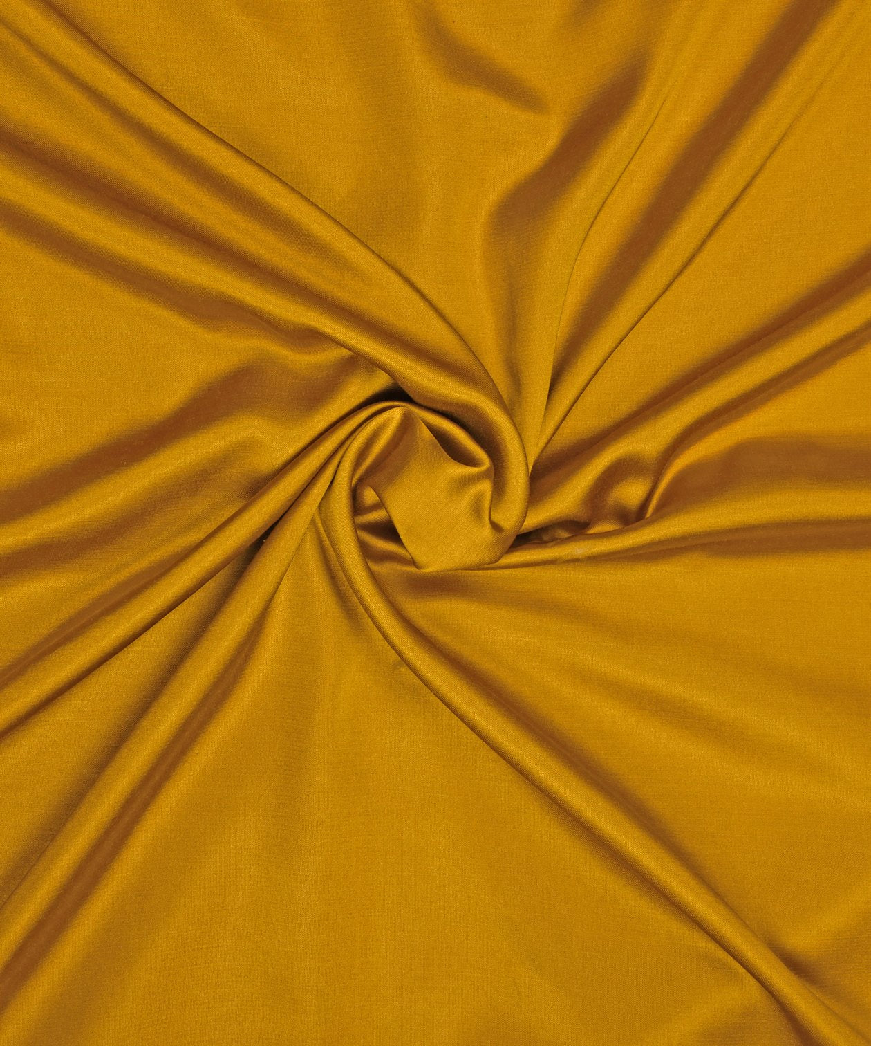 Dusty Mustard Yellow Plain Dyed Modal Satin Fabric