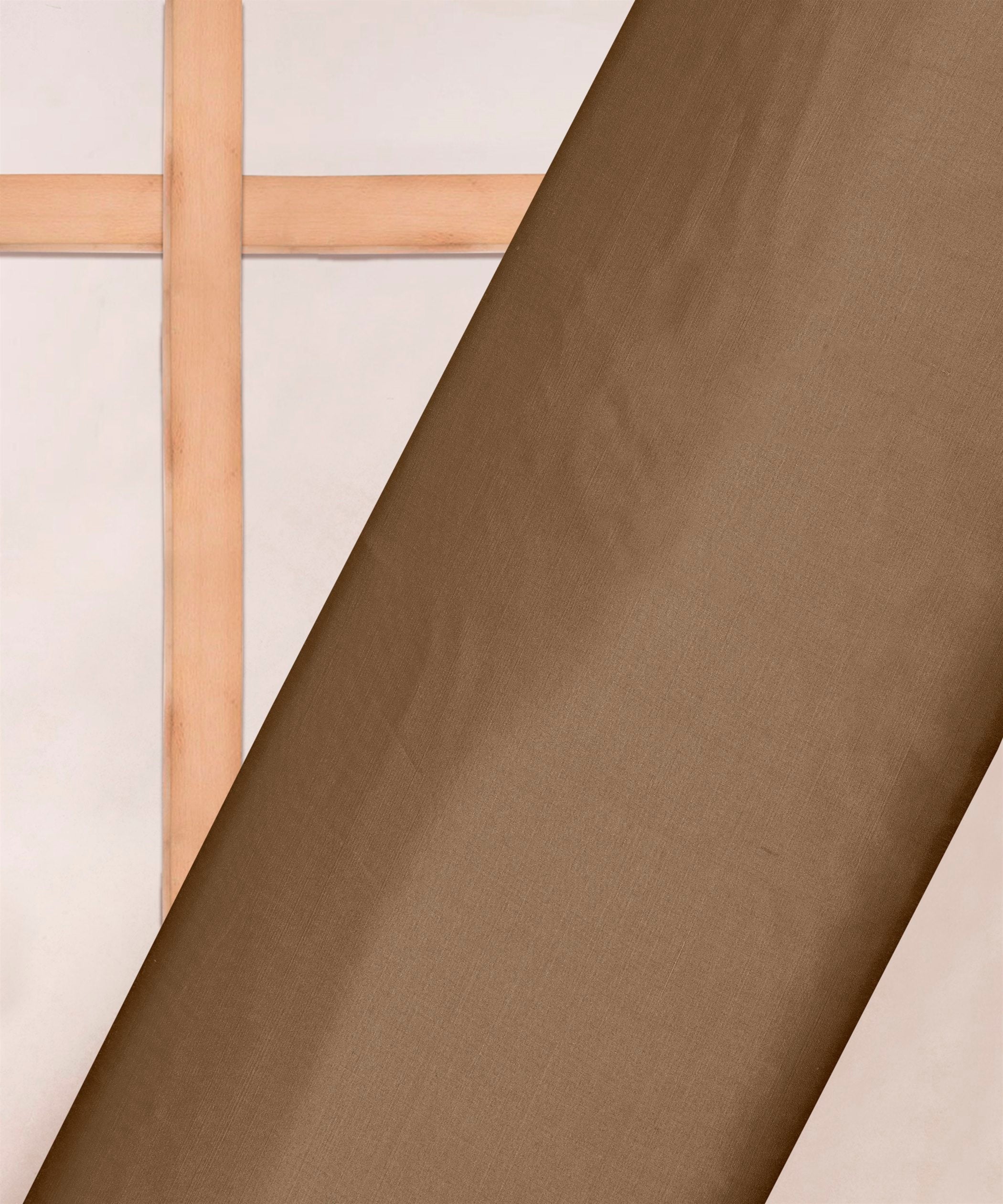 Fennel Seed Plain Dyed Modal Satin Fabric