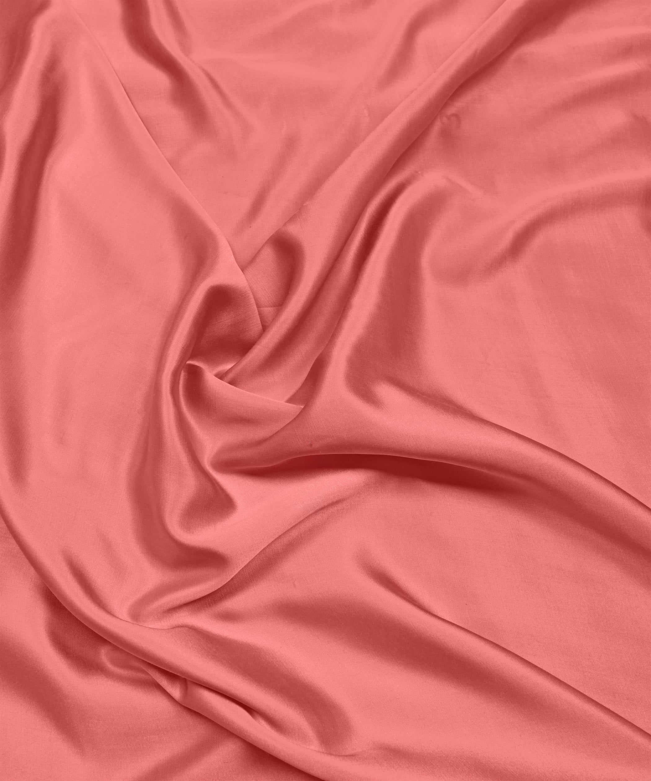 Flamingo Pink Plain Dyed Modal Satin Fabric