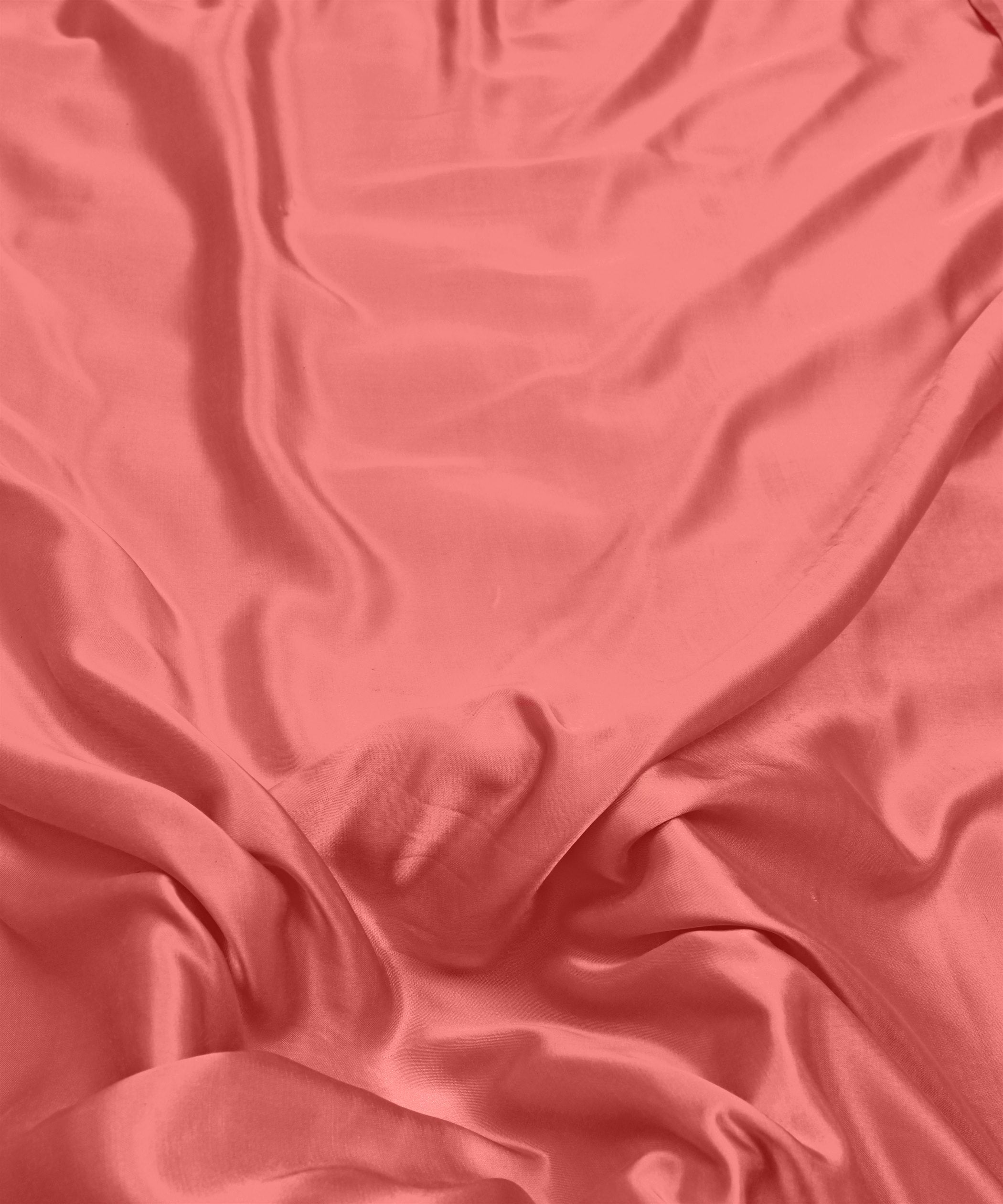 Flamingo Pink Plain Dyed Modal Satin Fabric