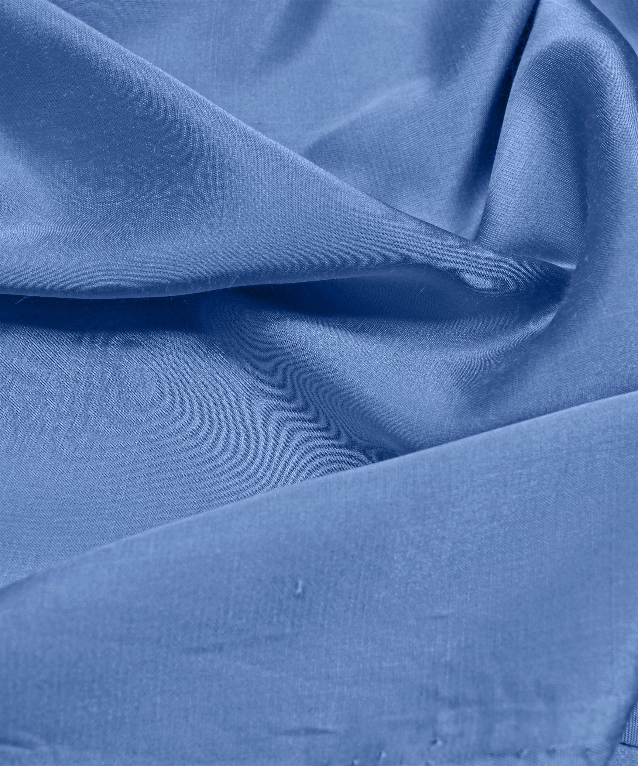 Glossy Blue Plain Dyed Modal Satin Fabric