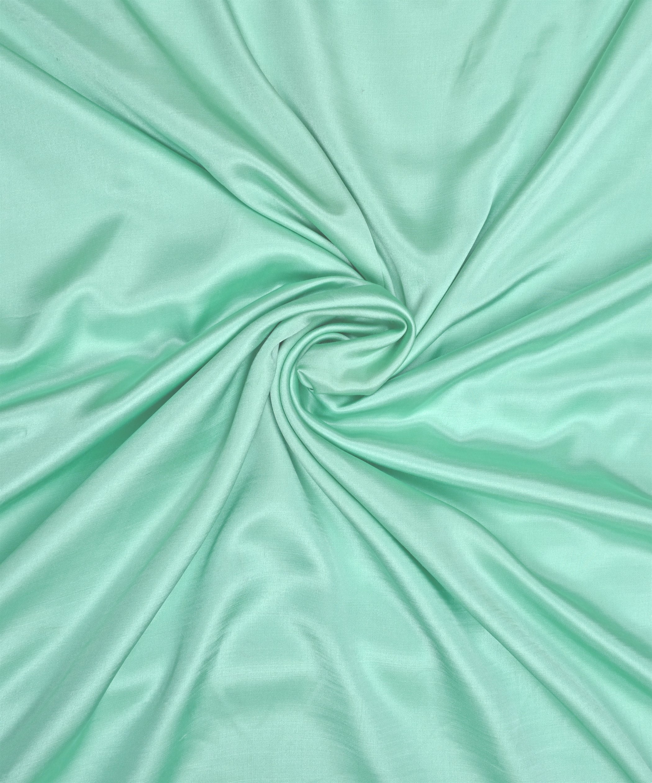 Glossy Green Plain Dyed Modal Satin Fabric