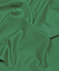 Hazel Green Plain Dyed Modal Satin Fabric