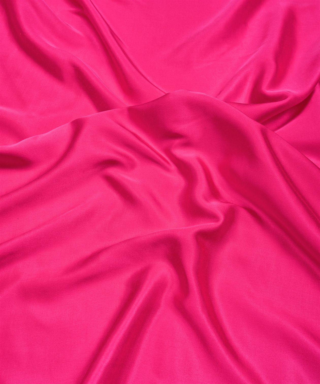 Hot Pink Plain Dyed Modal Satin Fabric