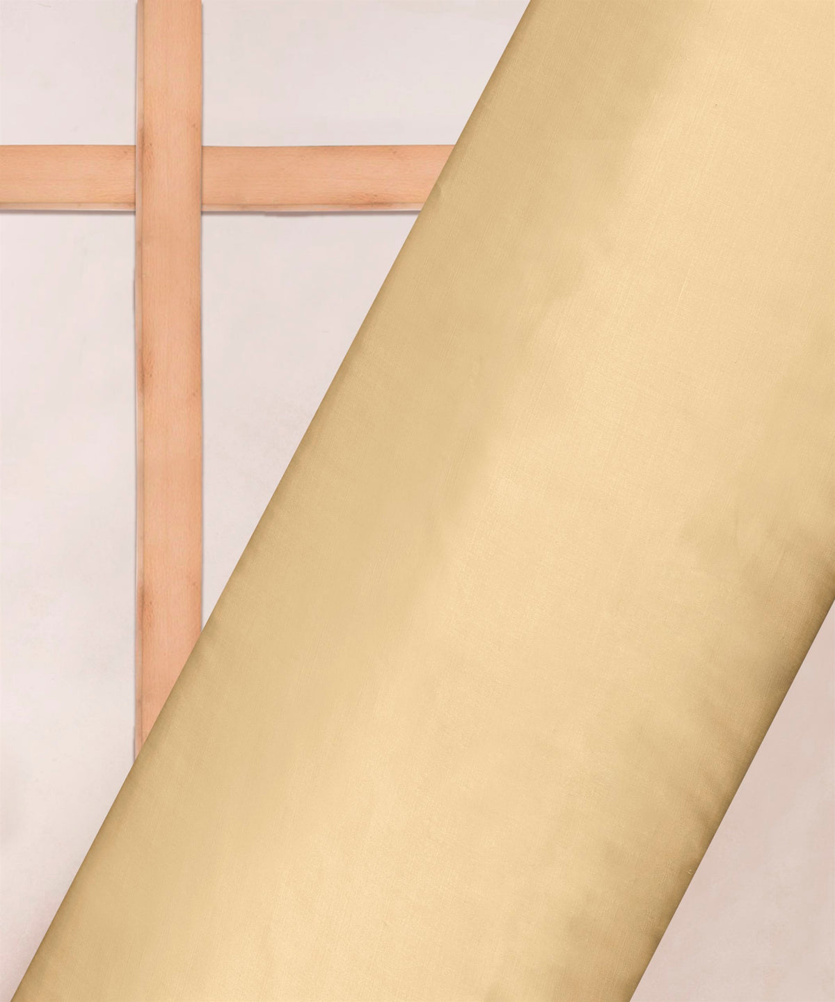 Ivory Plain Dyed Modal Satin Fabric