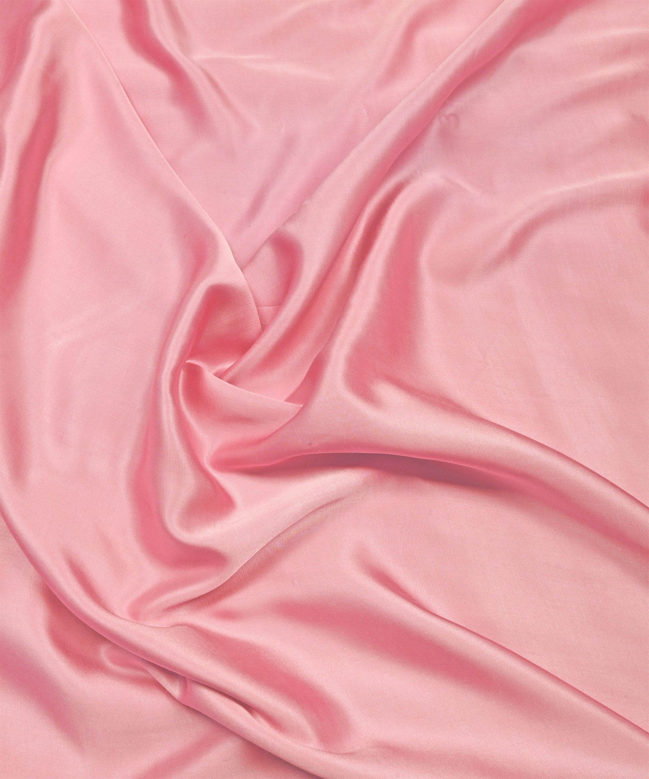 Light Baby Pink Plain Dyed Modal Satin Fabric