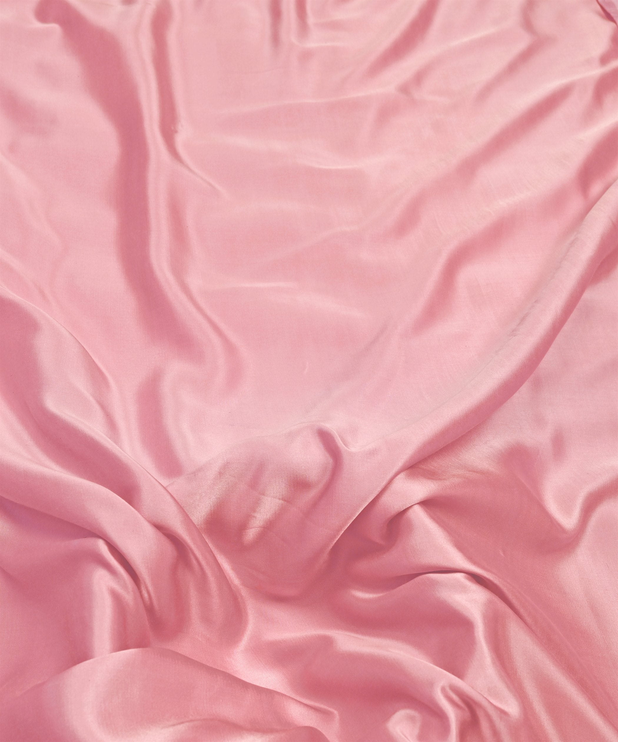 Light Baby Pink Plain Dyed Modal Satin Fabric