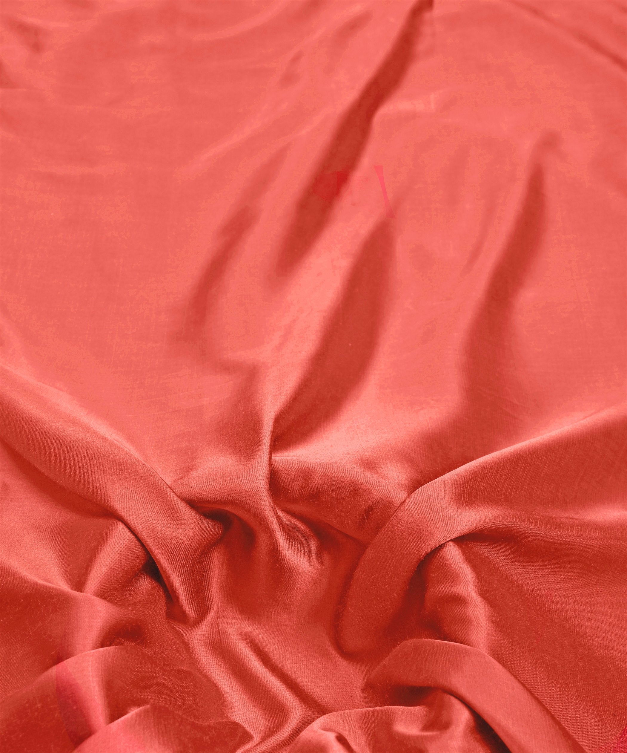 Light Bean Red Plain Dyed Modal Satin Fabric