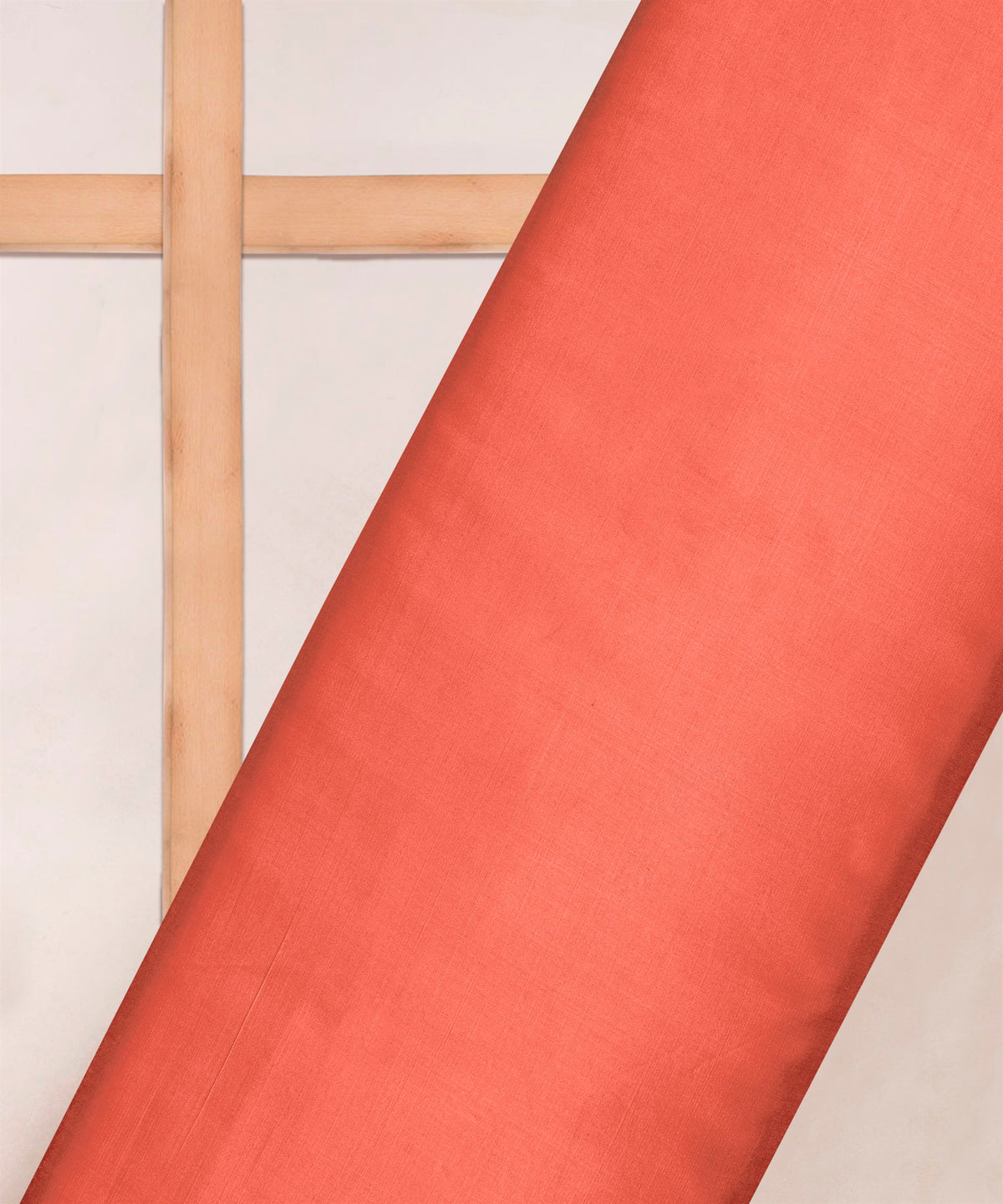 Light Bean Red Plain Dyed Modal Satin Fabric