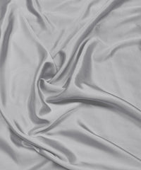 Light Grey Plain Dyed Modal Satin Fabric