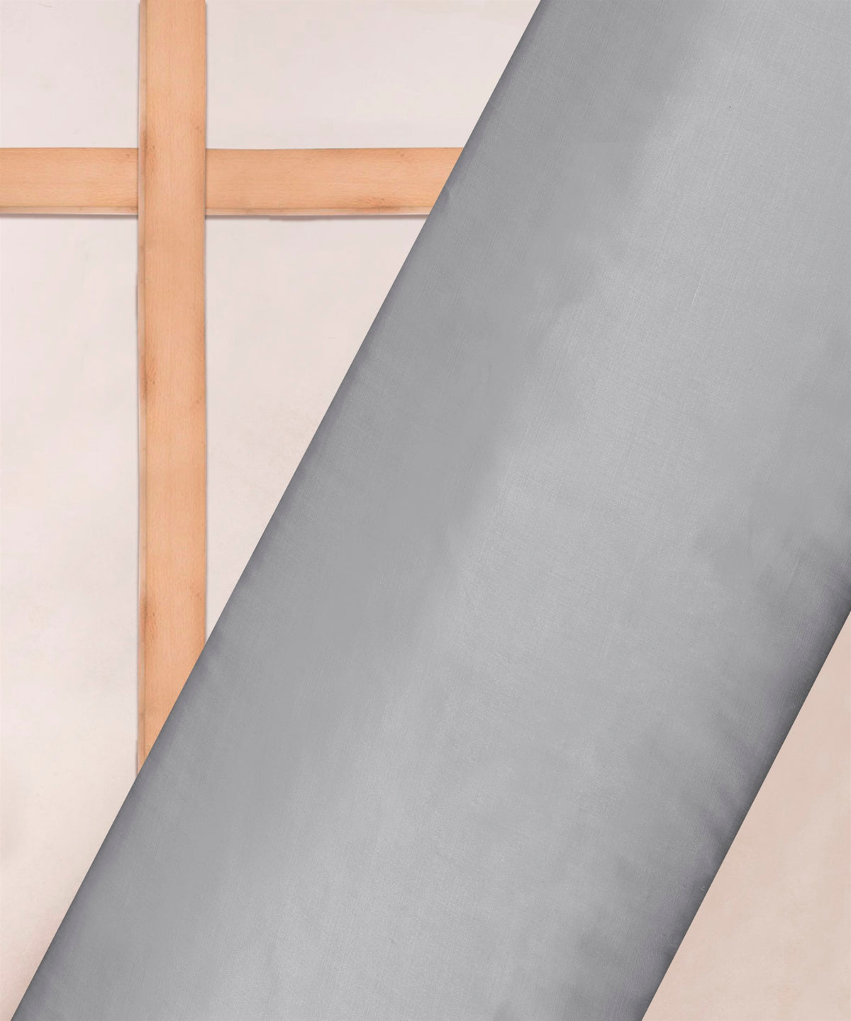 Light Grey Plain Dyed Modal Satin Fabric