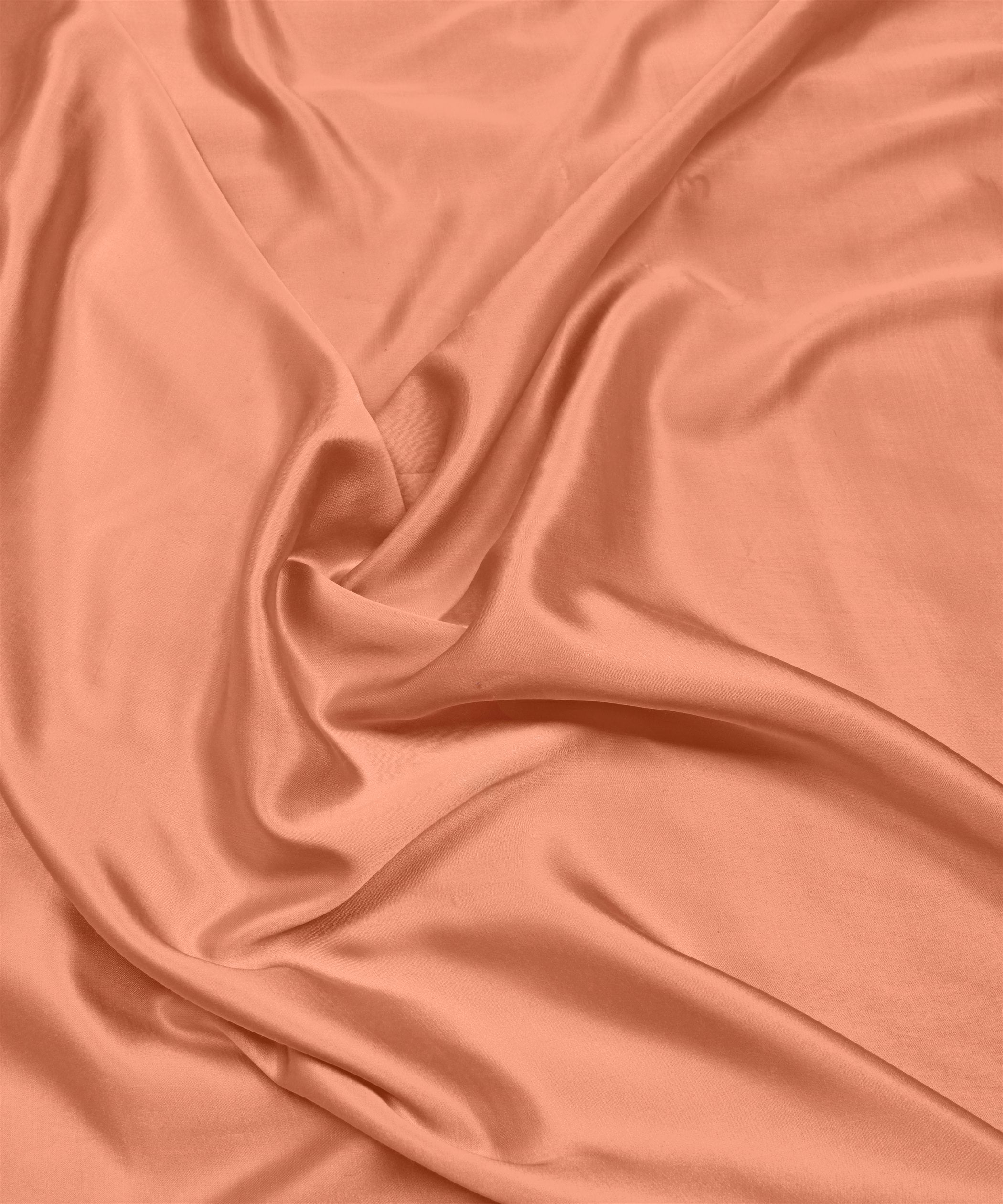 Light Salmon Plain Dyed Modal Satin Fabric