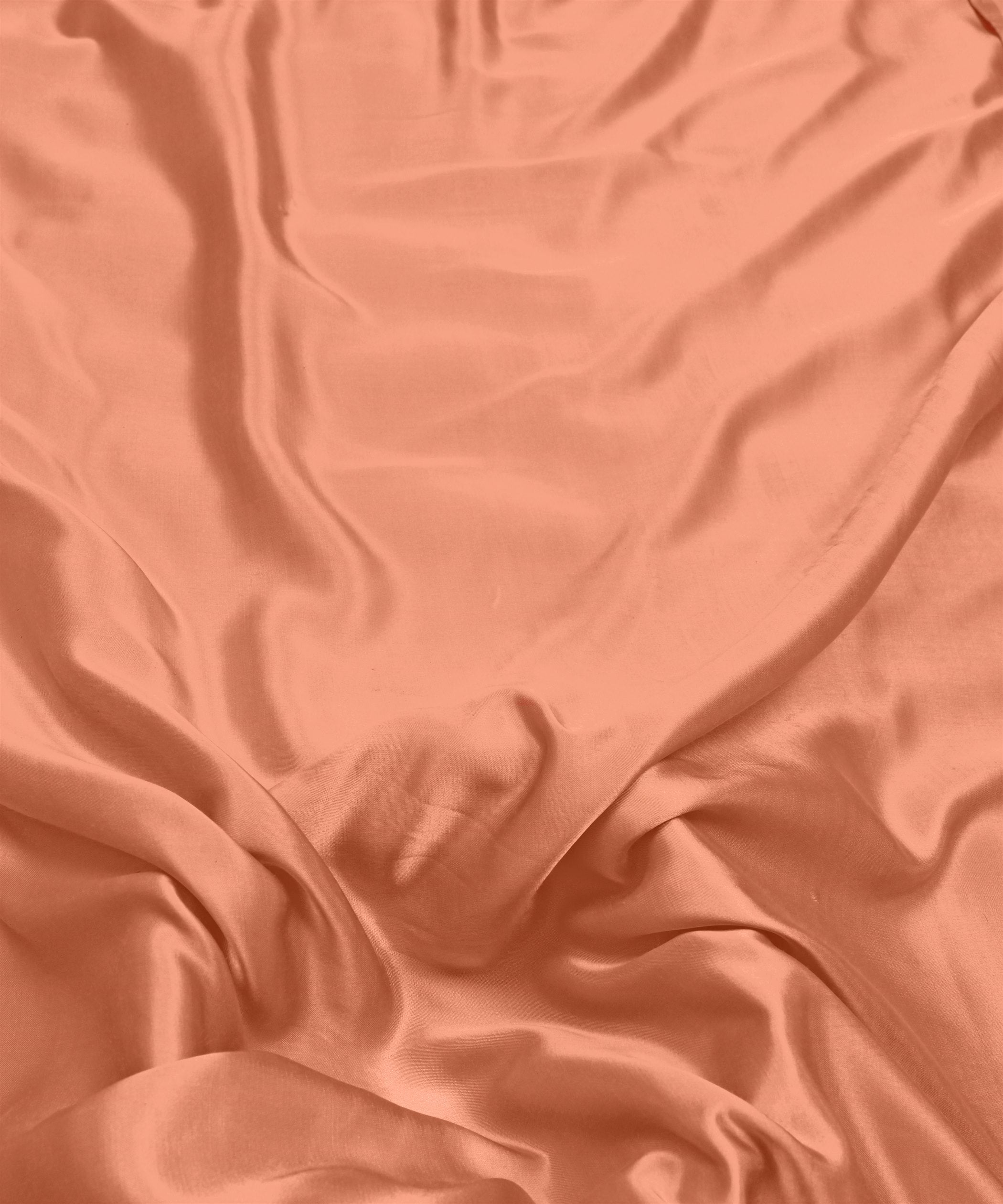 Light Salmon Plain Dyed Modal Satin Fabric