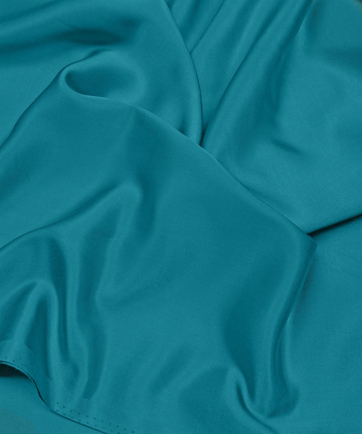 Light Teal Blue Plain Dyed Modal Satin Fabric