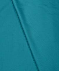 Light Teal Blue Plain Dyed Modal Satin Fabric