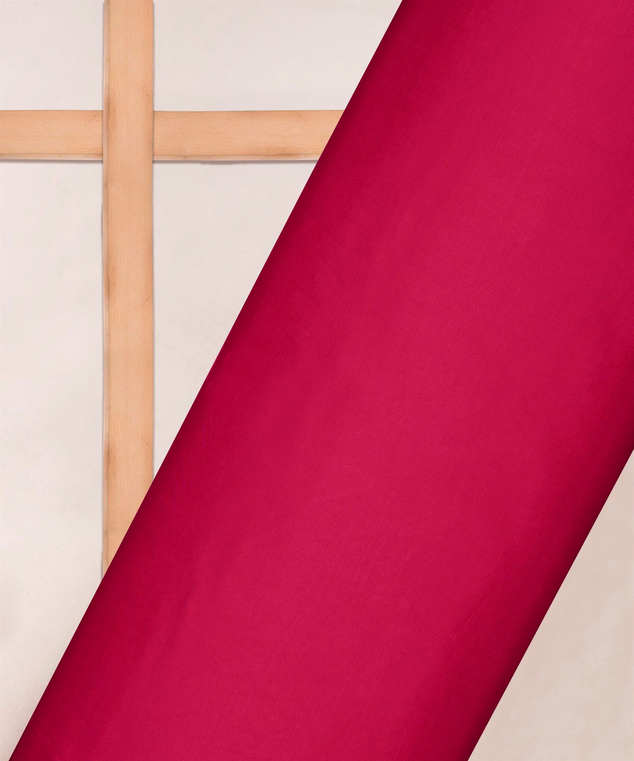 Magenta Plain Dyed Modal Satin Fabric