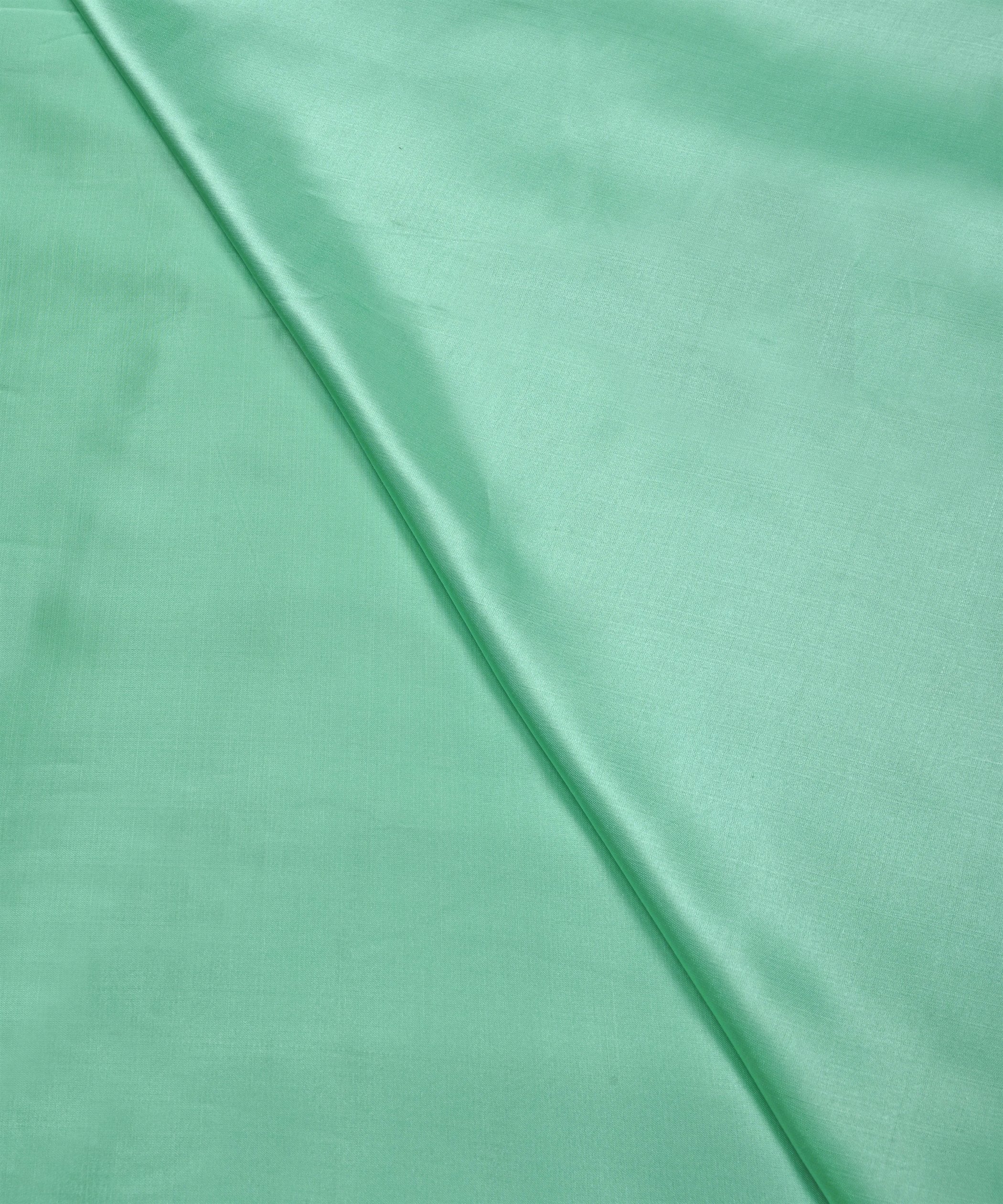 Magic Mint Green Plain Dyed Modal Satin Fabric