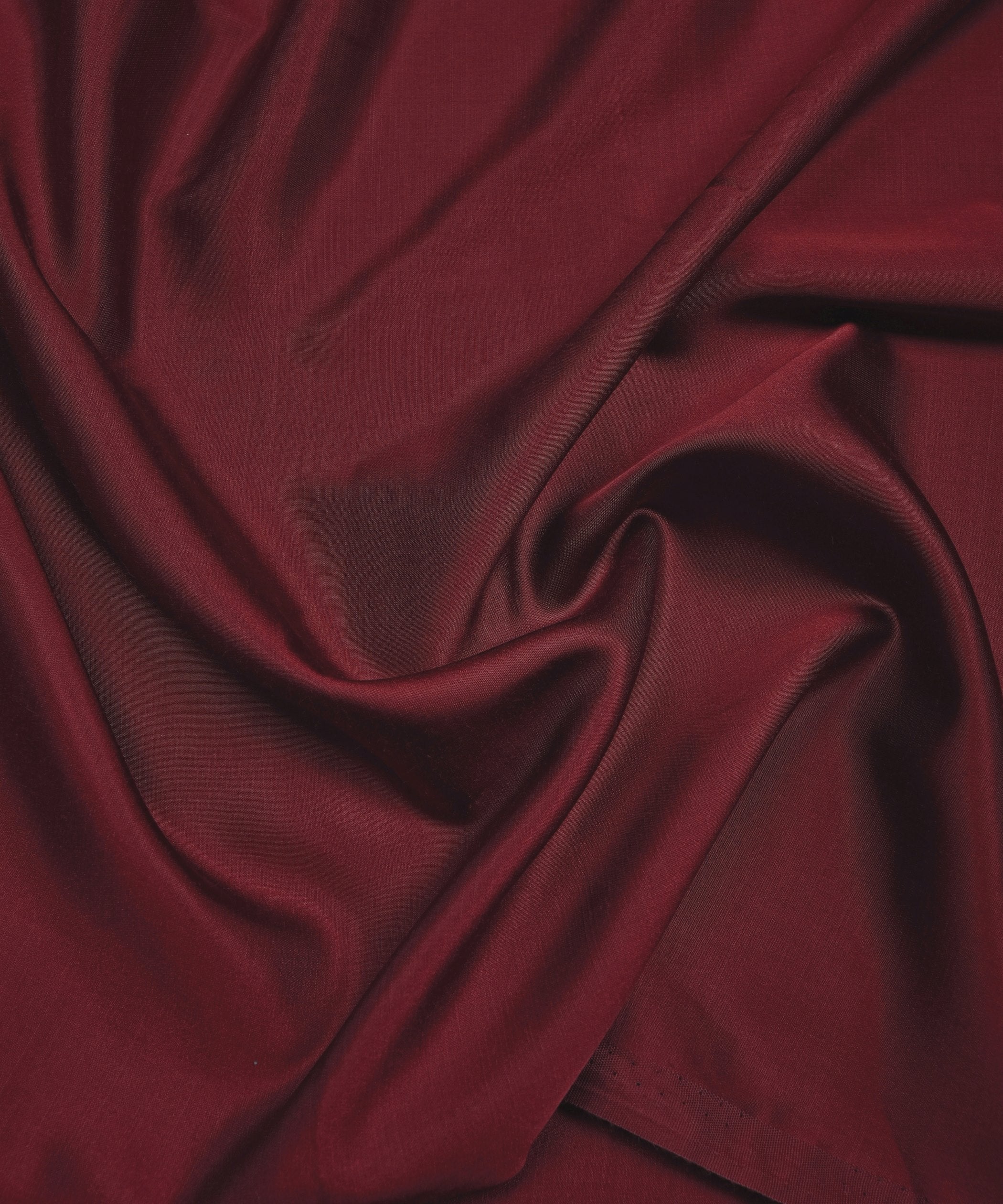 Maroon Plain Dyed Modal Satin Fabric