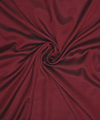 Maroon Plain Dyed Modal Satin Fabric