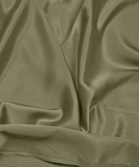 Moss Green Plain Dyed Modal Satin Fabric