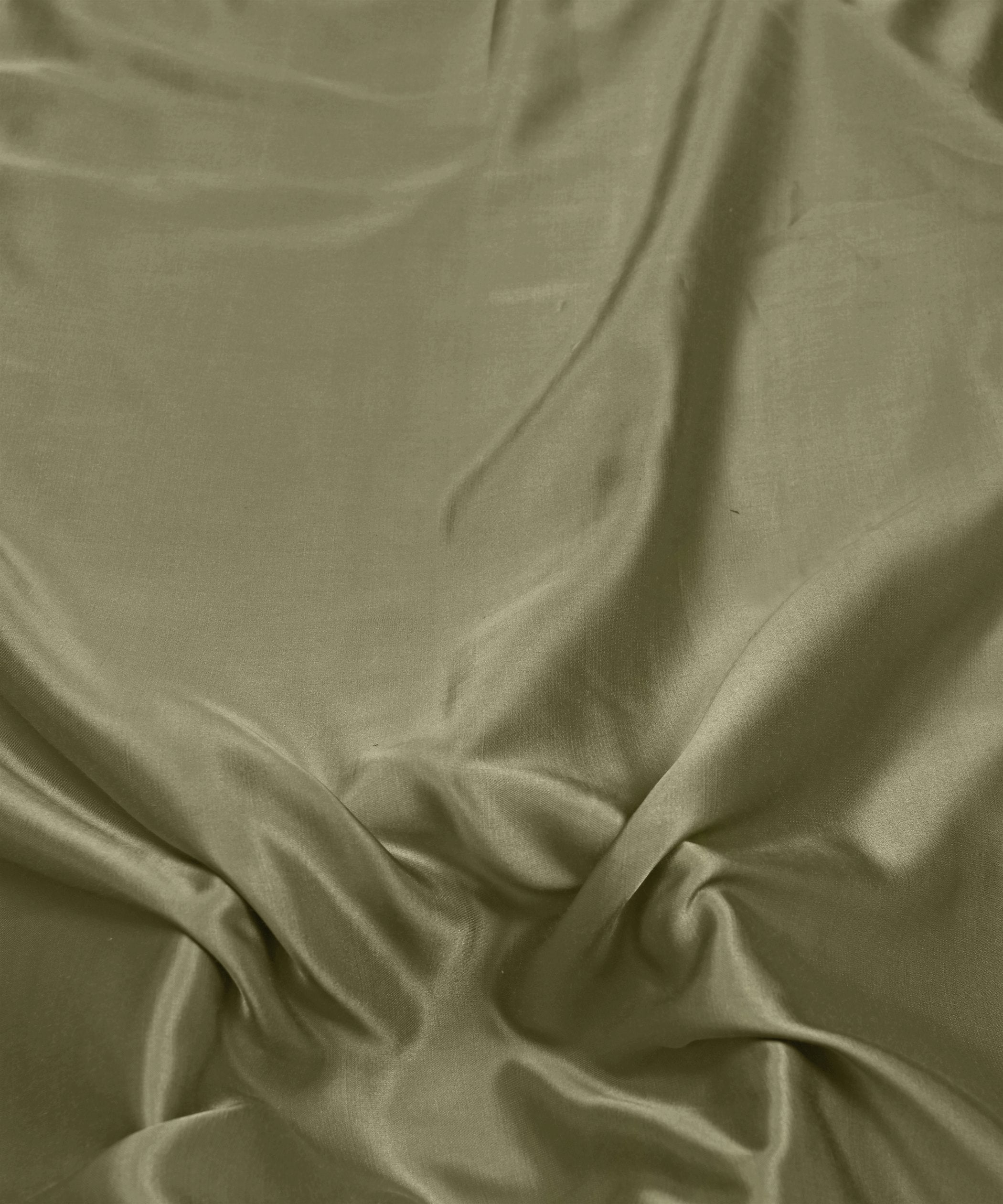 Moss Green Plain Dyed Modal Satin Fabric