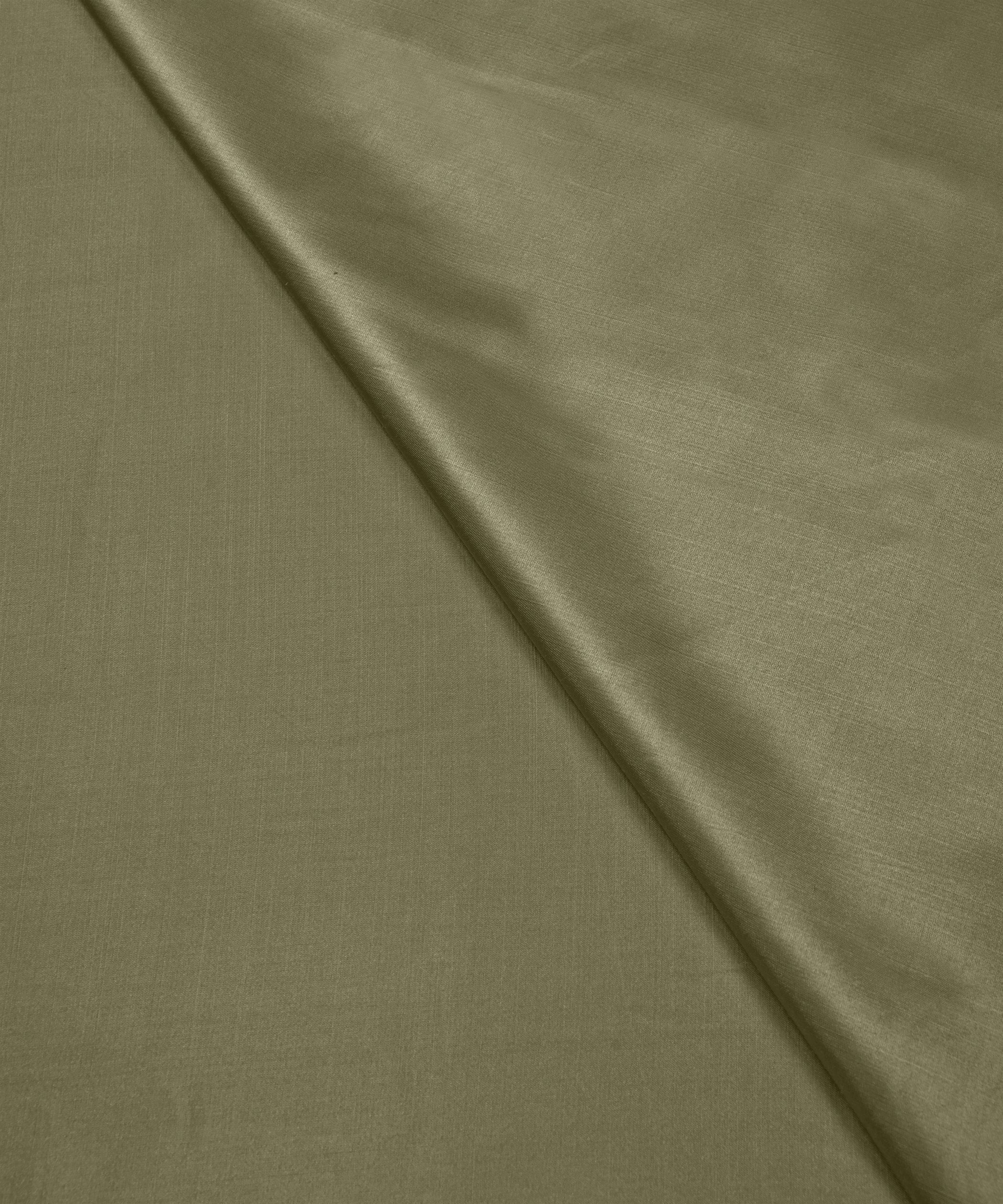 Moss Green Plain Dyed Modal Satin Fabric