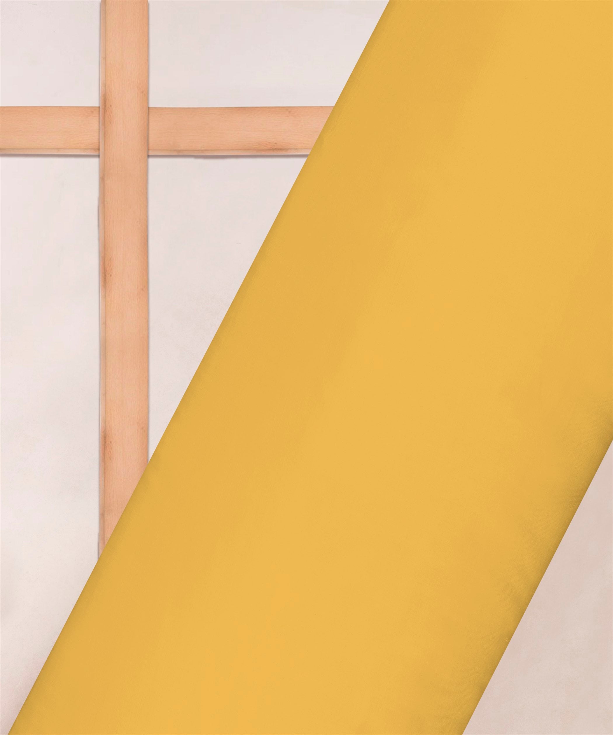 Mustard Yellow Plain Dyed Modal Satin Fabric