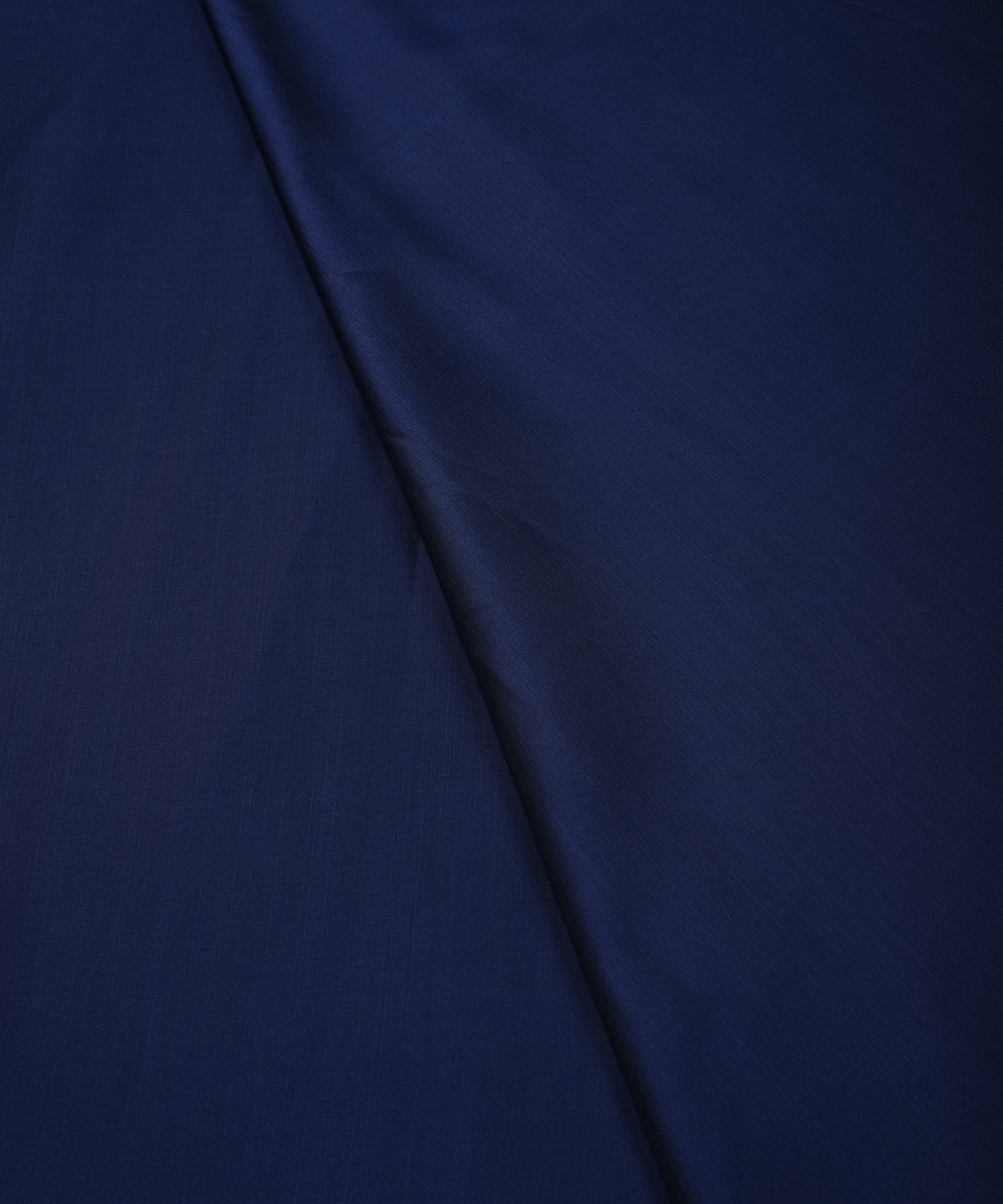 Navy Blue Plain Dyed Modal Satin Fabric